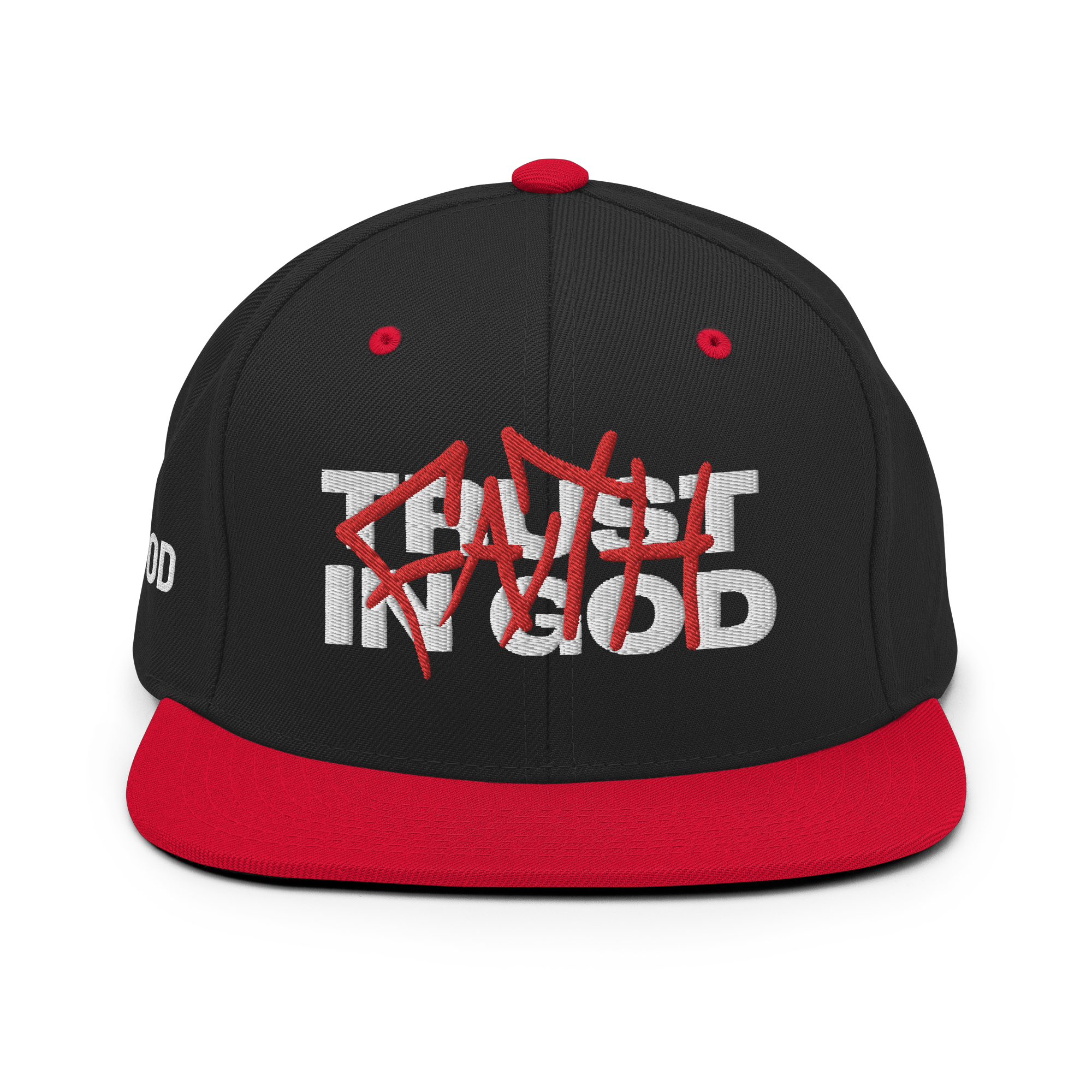 TRUST IN GOD Snapback (White Stitch)