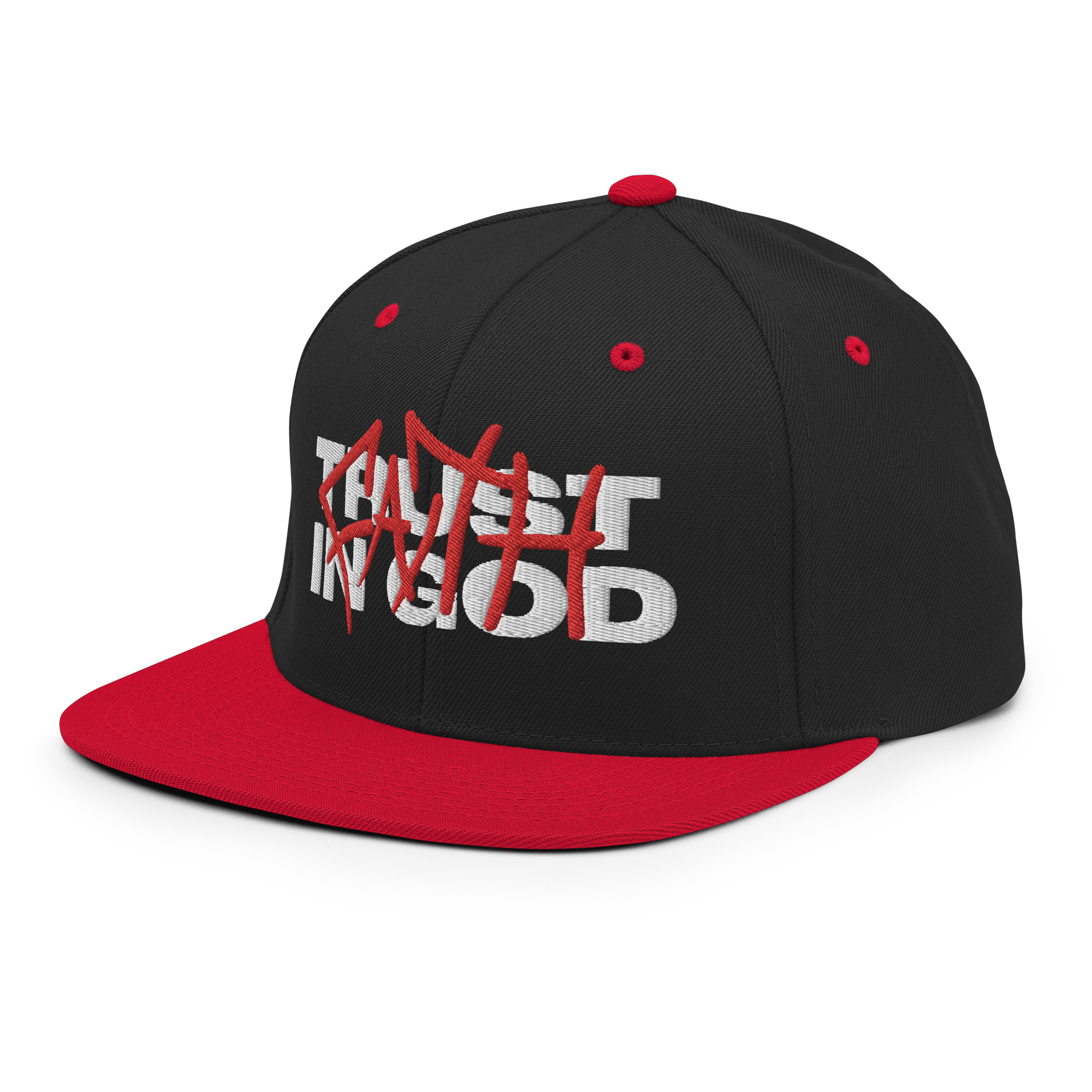 TRUST IN GOD Snapback (White Stitch)