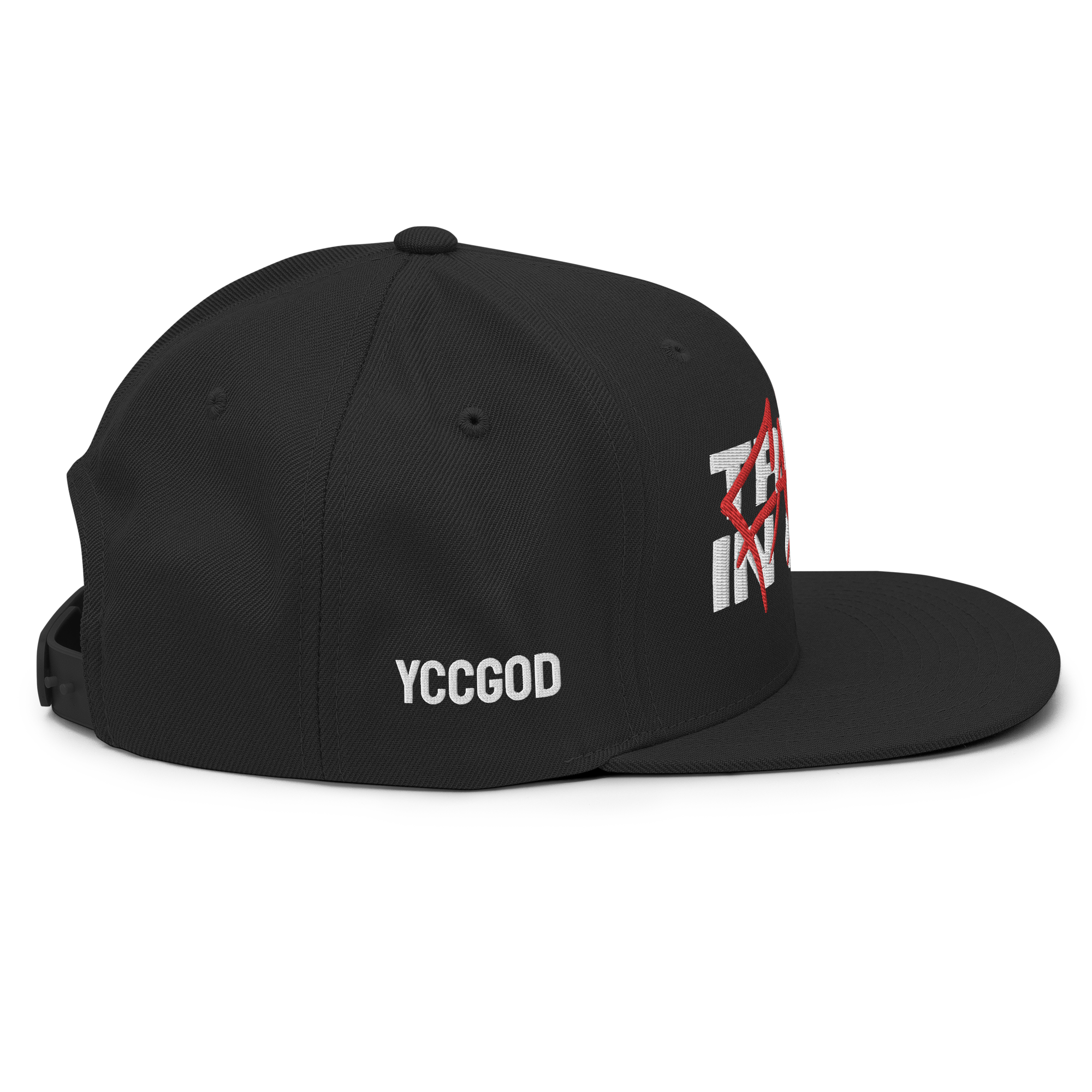 TRUST IN GOD Snapback (White Stitch)