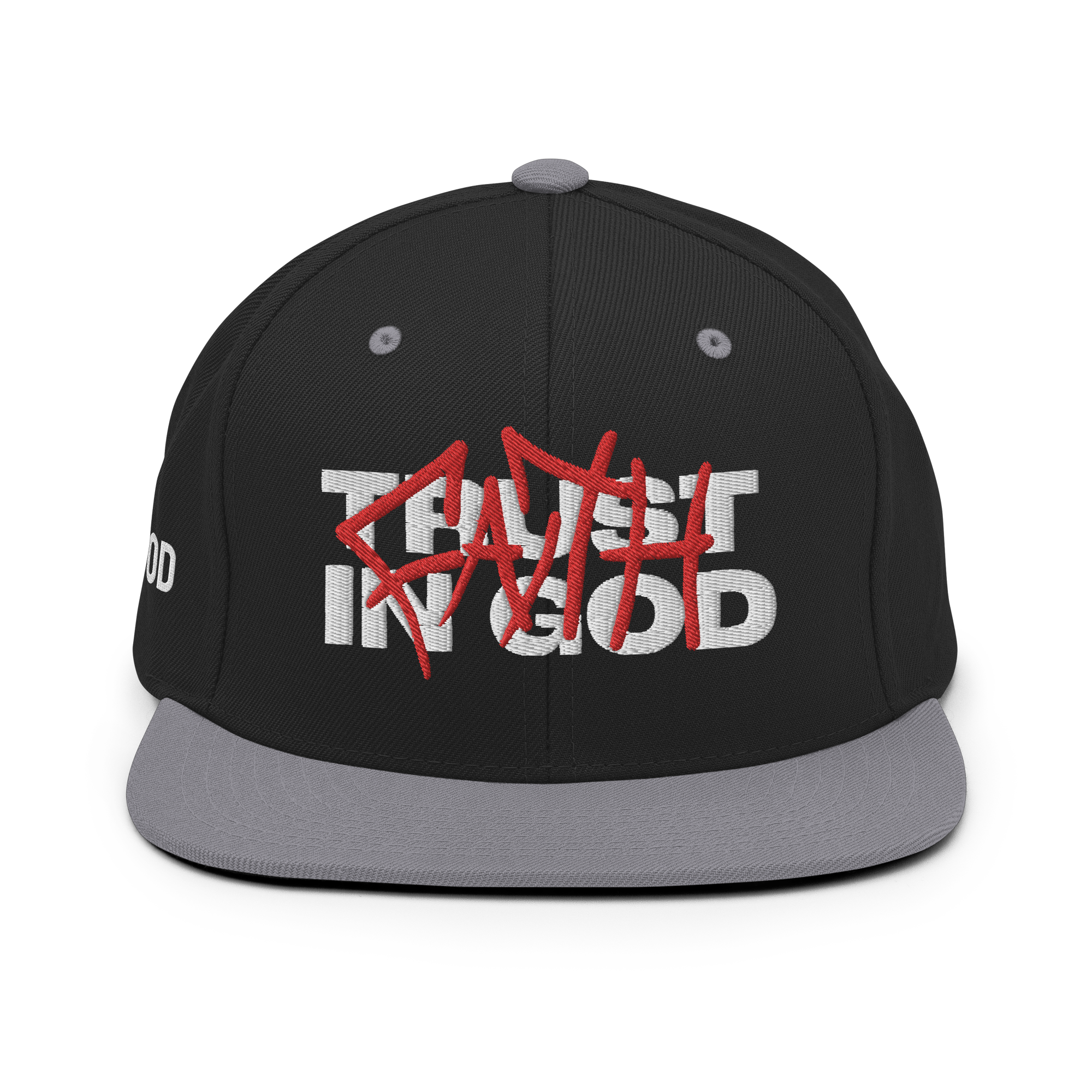 TRUST IN GOD Snapback (White Stitch)