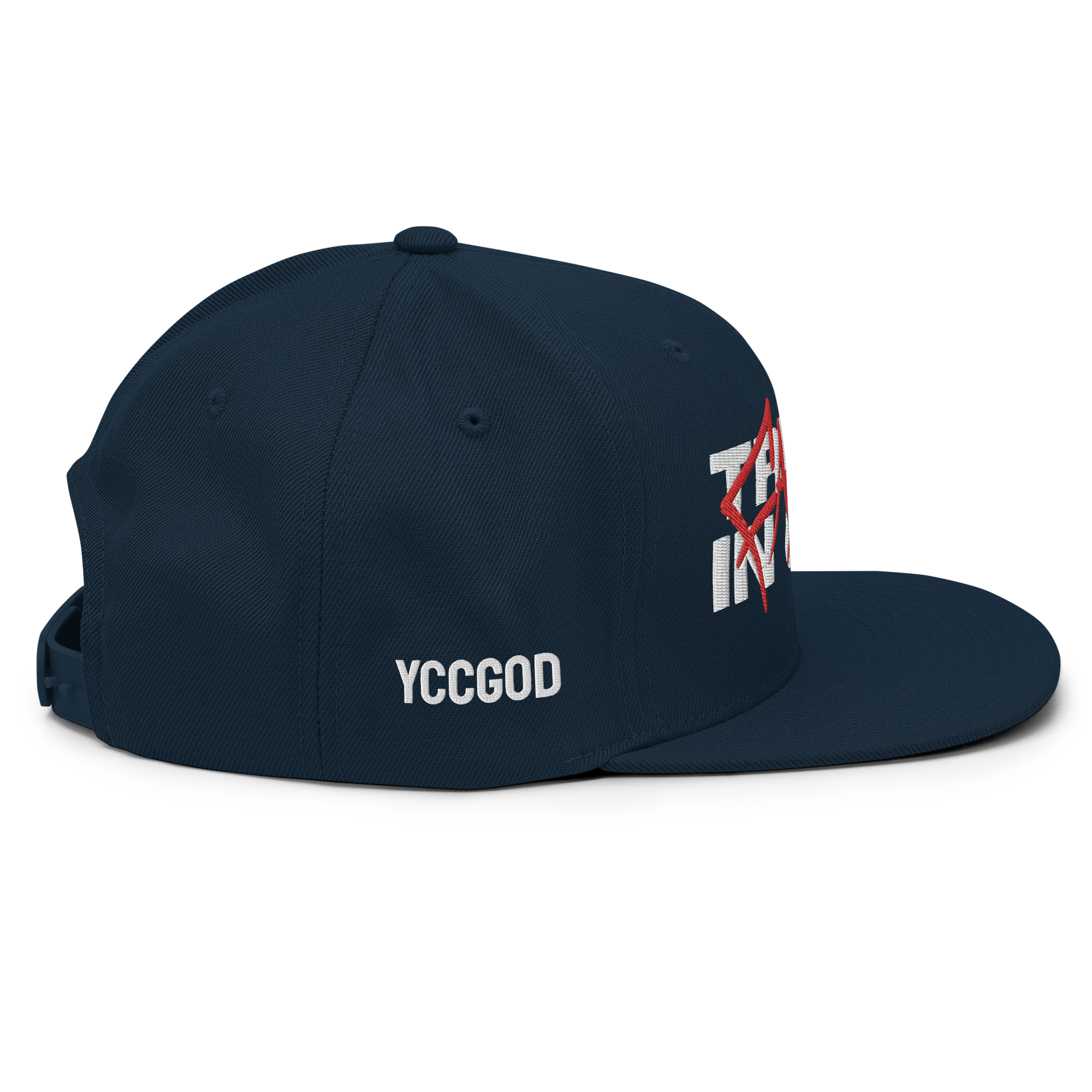TRUST IN GOD Snapback (White Stitch)