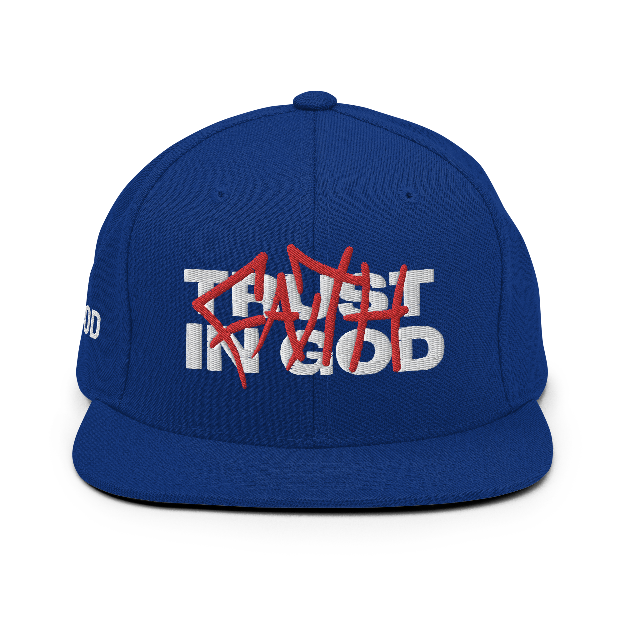 TRUST IN GOD Snapback (White Stitch)