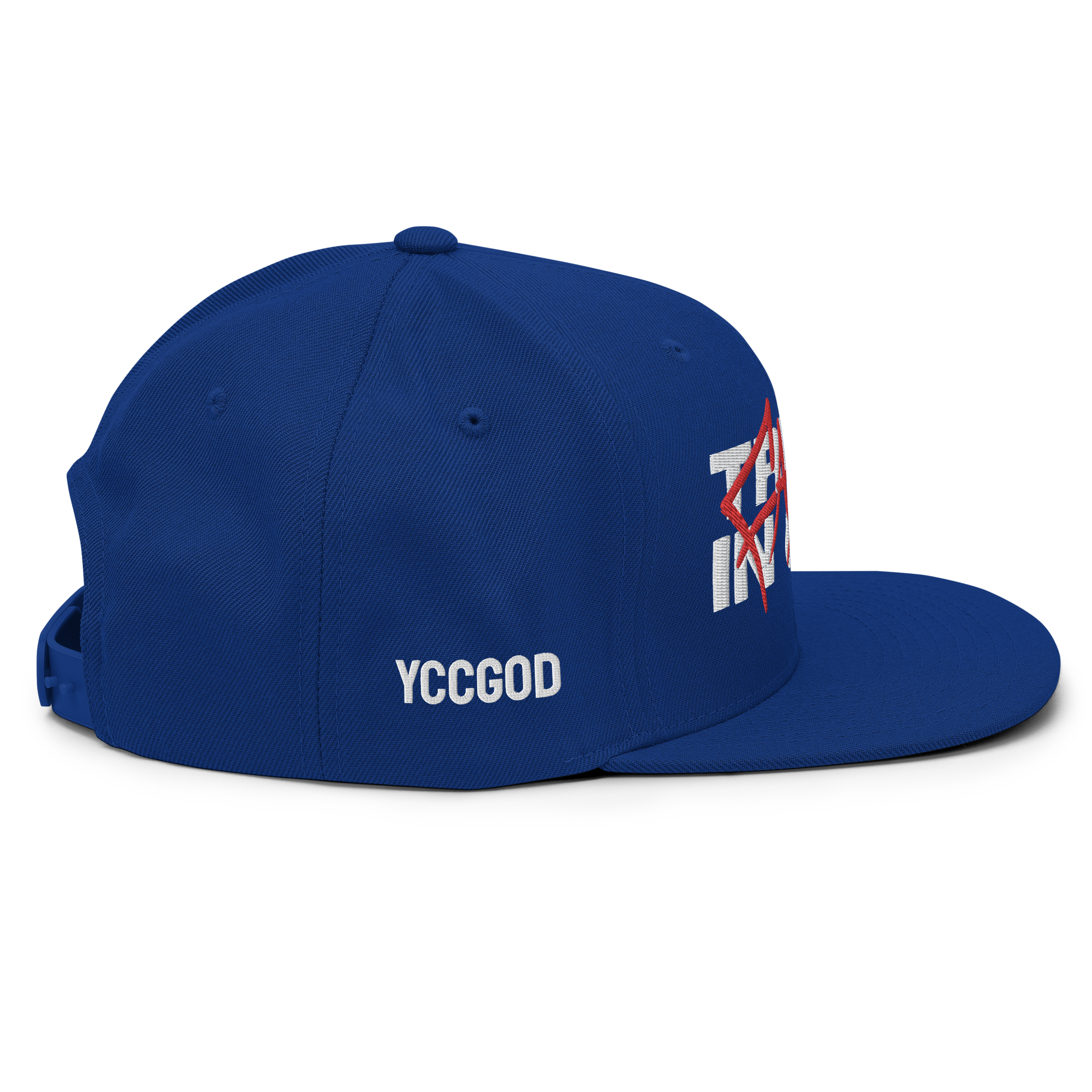 TRUST IN GOD Snapback (White Stitch)